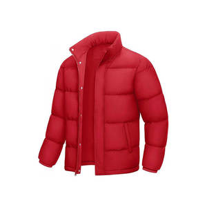 Vornex Industry Custom Men's Snap Button Puffer Jacket <b>Thick</b> Baffle <b>Winter</b> Insulated Warm <b>Coat</b> Factory Direct Low Moq Supplier - Product Image 1