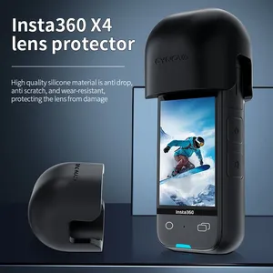 Capuchon d'objectif en silicone pour Insta360 X4 housse de protection à capuche pour Insta360 X4 accessoires de caméra de sport d'<span class=keywords><strong>action</strong></span> - Product Image 2