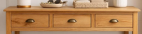 Table console moderne de luxe en bois de manguier massif, fabriquée à la main, sculptée à la main, pour l'entrée, l'hôtel, écologique, facile à nettoyer