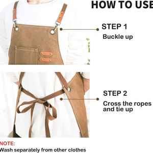 Tablier personnalisé de haute qualité pour atelier, barbecue et travail du bois - Product Image 3