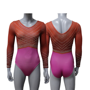 2026 Justaucorps de gymnastique et de danse une pièce pour filles, personnalisé et unique, par sublimation, pour compétition, avec services OEM - Product Image 6