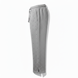 Wholesale Custom Logo <b>Drawstring</b> Men <b>Trousers</b> Loose Fit Customized Logo Printing Men <b>Trousers</b> - Product Image 1