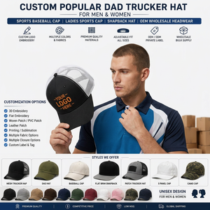 Gorra de Camionero Personalizada para Papá, Unisex, Ajustable, de Mezclilla, con Logotipo Bordado en 3D, Informal, para Deportes al Aire Libre, Transpirable e Impermeable - Product Image 5