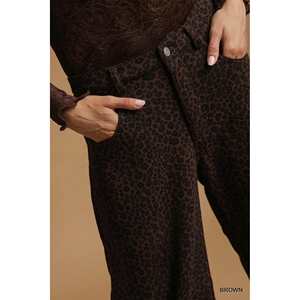 Umgee Pantalon large imprimé léopard pour femme - Product Image 2
