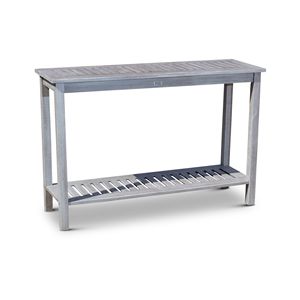Tavolo Console in Eucalipto Grigio Argento - Product Image 1
