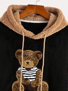 Wholesale Professional Solid Fleece Breathable Men's Custom Oversized Hoodie - Product Image 5