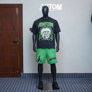 Ensemble de shorts pour homme de haute qualité, 2 pièces, tenue décontractée pour homme, ensemble de survêtement à manches courtes, t-shirt et shorts - Product Image 1