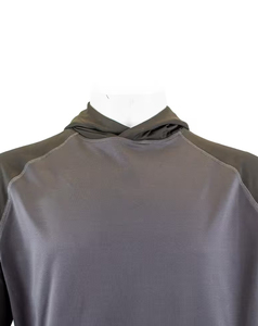2026 Women's Solid Color Hooded Yoga <b>Top</b> With Pockets Breathable Polyester Full Sleeve Cowl Neck Regular Fit Contrast Binding - Product Image 4