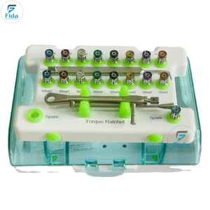 Kit de tournevis et clé dynamométrique FIDA International en acier inoxydable pour implants dentaires, réutilisable - Product Image 1