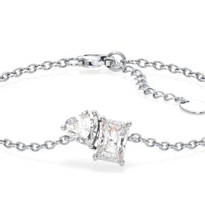 Bracelets à maillons REYES personnalisables en or blanc 14 carats avec diamant de laboratoire de 1,8 carat, bijoux de luxe pour femmes, cadeau d'anniversaire ou de mariage - Product Image 4