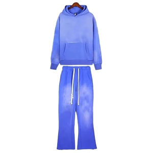 Professional Quality 100% Cotton Winter Track Suit Breathable Acid <b>Wash</b> Embroidered <b>Screen</b> Print Reasonable Wholesale Prices - Product Image 1