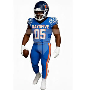 Uniformes de Fútbol Americano Personalizados Bordados de Alta Calidad, Tela de Malla Premium, Unisex, Corte Adulto, Manga Corta, Secado Rápido, 100% - Product Image 1