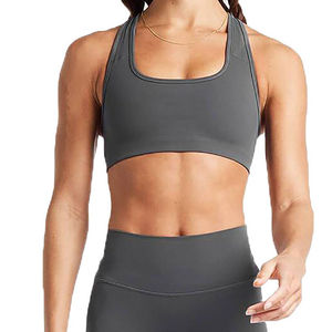 Soutien-gorge de sport athlétique professionnel pour femmes, à maintien élevé, séchage rapide, en Spandex/Polyester, idéal pour le yoga, l'entraînement et les activités de plein air - Product Image 1