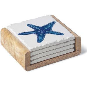 Posavasos de MDF con Estampado, Acabado Elegante, Recubiertos de Esmalte, Resistentes al Calor, Protectores de Mesa para el Hogar, Cocina, Comedor, Café - Product Image 6