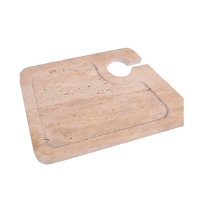 Modern Natural Beige Marble Art Deco Square Shape <b>Trays</b> for Home Storage <b>Dinner</b> and Jewelry Plates - Product Image 1