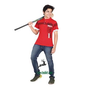 T-shirt décontracté à manches courtes et col rond en coton 100% respirant, imprimé animal, personnalisé, vente en gros pour enfants garçons - Product Image 4