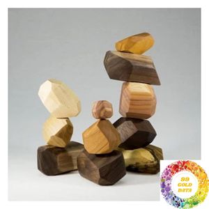 Tumi Ishi <b>Wooden</b> Balance Stones Christmas <b>Toy</b> for Kids Creative Building Play Colorful <b>Stacking</b> Blocks Gift Set - Product Image 2
