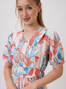 Vestido Midi Transpirable para Fiesta de Noche, Vestido Formal de Dama de Honor con Encaje para Invitadas de Boda, Vestido de Georgette Lavable - Product Image 2