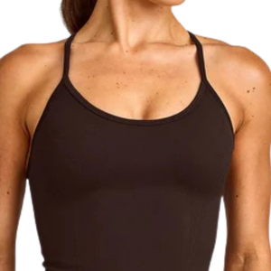 Camiseta sin mangas de moda para mujer, cuello redondo, suave, ligera, elástica, para verano, uso casual, gimnasio, fitness, correr, deporte - Product Image 3