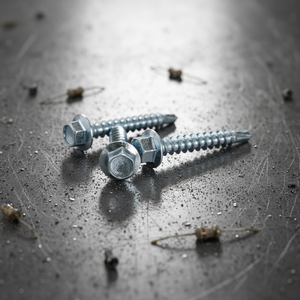 Tornillos Autoperforantes de Cabeza Hexagonal Clase 4.8 y 6.8, Rosca Gruesa, Acero al Carbono Zincado, Estándares DIN/ANSI en Pulgadas, Marca PDC - Product Image 1