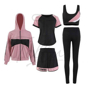 Nouveauté : Ensembles de yoga et fitness pour femmes, 5 pièces, vente en gros, personnalisables avec logo, pour l'extérieur et la salle de sport - Product Image 6