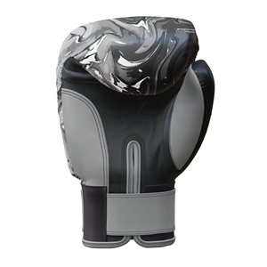 Gants d'entraînement noir et blanc, design minimaliste, en cuir synthétique rembourré avec support de poignet réglable pour le fitness - Product Image 2