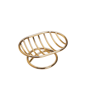 Modern Design Decorative Soap Dish Soap Holder Fine Quality Hammered Footed Gold Metal Soap Dish for Bathroom Kitchen Hotel - Product Image 3