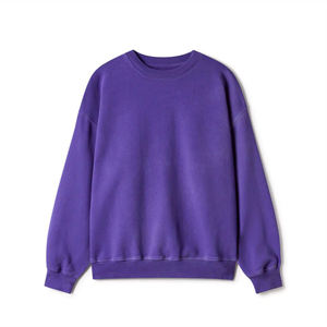 Wholesale Custom Embroidered Printed Logo Unisex Cotton Fleece Oversized <b>Crewneck</b> Sweatshirt-Winter Men's - Product Image 1