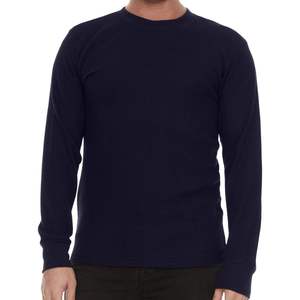 Custom Melange Long Sleeve Thermal T Shirt Premium Cotton OEM Apparel Manufacturer Private Label Wholesale Clothing - Product Image 5