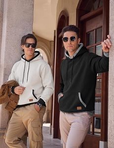 Sudadera con Capucha Personalizada para Hombre, 300 g/m², 100% Algodón, Cuello en V, Corte Regular, Lisa, con Impresión Digital y Logotipo en Relieve, Unisex - Product Image 5