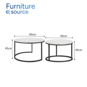 Mesa de centro de piedra Artificial de diseño moderno elegante, marco de Metal fuerte, fábrica de muebles calificados de Vietnam para configuración de sala de estar - Product Image 2