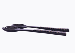 Cucharas de Cuerno de Búfalo de Alta Calidad con Mango, Cuchara de Cuerno para Ensaladas, para Servir en el Hogar y Hoteles, para Regalos Empresariales - Product Image 3