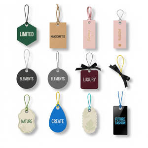 Étiquettes de produits uniques en acrylique transparent givré avec impression noire audacieuse pour les styles streetwear urbains modernes - Product Image 1