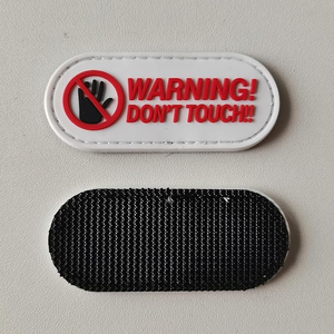 Funny Expression 3D Embossed Rubber Patch Stick On Flexible PVC Decorative Patch for Clothing Hats Bags Jackets Backpacks Funny - Product Image 3