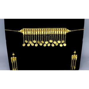 Khanaqi Necklace With Earrings <b>Jewellery</b> <b>Set</b> Gold Plated High Quality Fashion Jewelry Necklace Arabic <b>Jewellery</b> <b>for</b> Women - Product Image 3