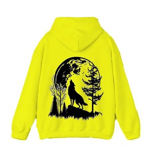 Sudadera con capucha holgada unisex de invierno para hombre, mezcla de poliéster/algodón, 380GSM, talla grande, logotipo personalizado frontal, bordado 3D, Vietnam - Product Image 2