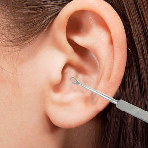 Herramienta Profesional para la Eliminación de Cera de Oídos, Kit Limpiador de Cera de Acero Inoxidable Médico, Cepillo para Cera de Oídos, Cureta, Hisopo Reutilizable - Product Image 5