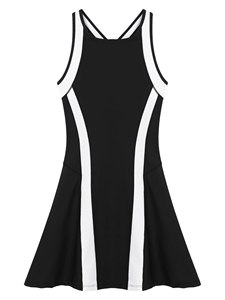 Women's Sleeveless <b>Two</b> <b>Piece</b> <b>Set</b> Bow Collar Printed Design - Product Image 2