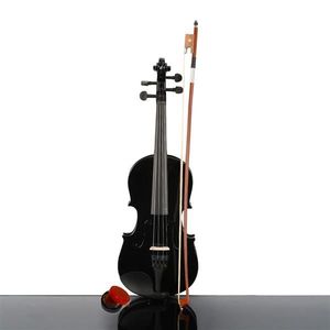Nuovo custodia per violino acustico nero da 1/4 con archetto e resina - Product Image 2