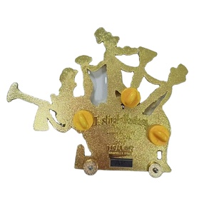 Artesanías de Metal Esmaltado Personalizadas con Acabado Brillante en Níquel Negro, Oro, Plata y Cobre, Pin de Esmalte Transparente - Product Image 2