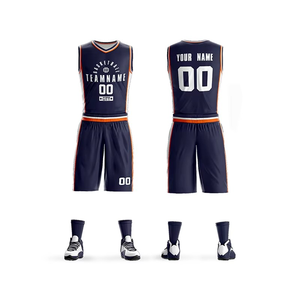Conjunto de Uniforme de Baloncesto Personalizado Azul Rojo Blanco con Estrellas, Impresión Sublimada, Absorbente de Humedad, Ropa Deportiva Unisex para Adultos - Product Image 4