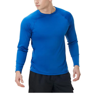 Camiseta de Manga Larga para Hombre, Protección UV, Secado Rápido, 160g, Poliéster, Estampado Digital, Logotipo Frontal, Color Sólido, Talla Adulto - Product Image 2