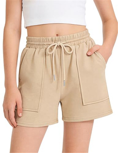 Shorts Deportivos Azul Marino para Niña, Cintura Elástica, con Bolsillos, para la Escuela, Estilo Casual, Tipo Cargo - Product Image 5