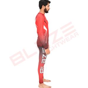 Ensemble de 3 pièces de leggings de sport imprimés MMA personnalisés Short en tissu Doublure de compression Diy Coat Rash Guard - Product Image 4