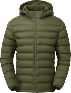 Custom Coated Canvas Eco-Friendly Quick Dry Casual Winter Puffer <b>Jacket</b> Hooded Stand Collar Zipper - Product Image 6