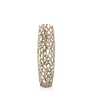 Jarrón de Metal de Estilo Artesanal para Mesa, Elegante Florero Decorativo para Hoteles y Hogares - Product Image 1