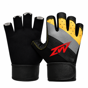 Guantes de Gimnasio para Levantamiento de Pesas Directo de Fábrica, con Palma Acolchada de Gamuza y Soporte para Muñeca, Guantes de Fitness para Entrenamiento, Muestra de 7 Días - Product Image 1