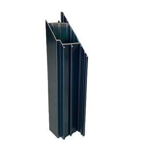 Système de porte en aluminium Shalumi série 6000 avec profil en T finition bleu cobalt, services de découpe/soudure OEM/ODM pour la décoration intérieure - Product Image 1