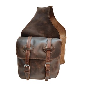 Bolsa de Sillín para Caballo Estilo Western, de Cuero Genuino, para Montar a Caballo, Accesorios Ecuestres |   Bolsa de Cuero para Silla de Montar de Estilo Western - Product Image 1