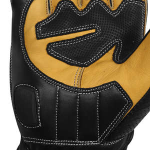 Guantes de Motociclismo de Cuero SAAR INDUSTRIES, Pantalla Táctil, Transpirables, Antideslizantes, Cierre de Gancho y Bucle, Universales para Carreras - Product Image 3